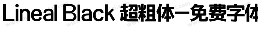 Lineal Black 超粗体字体转换